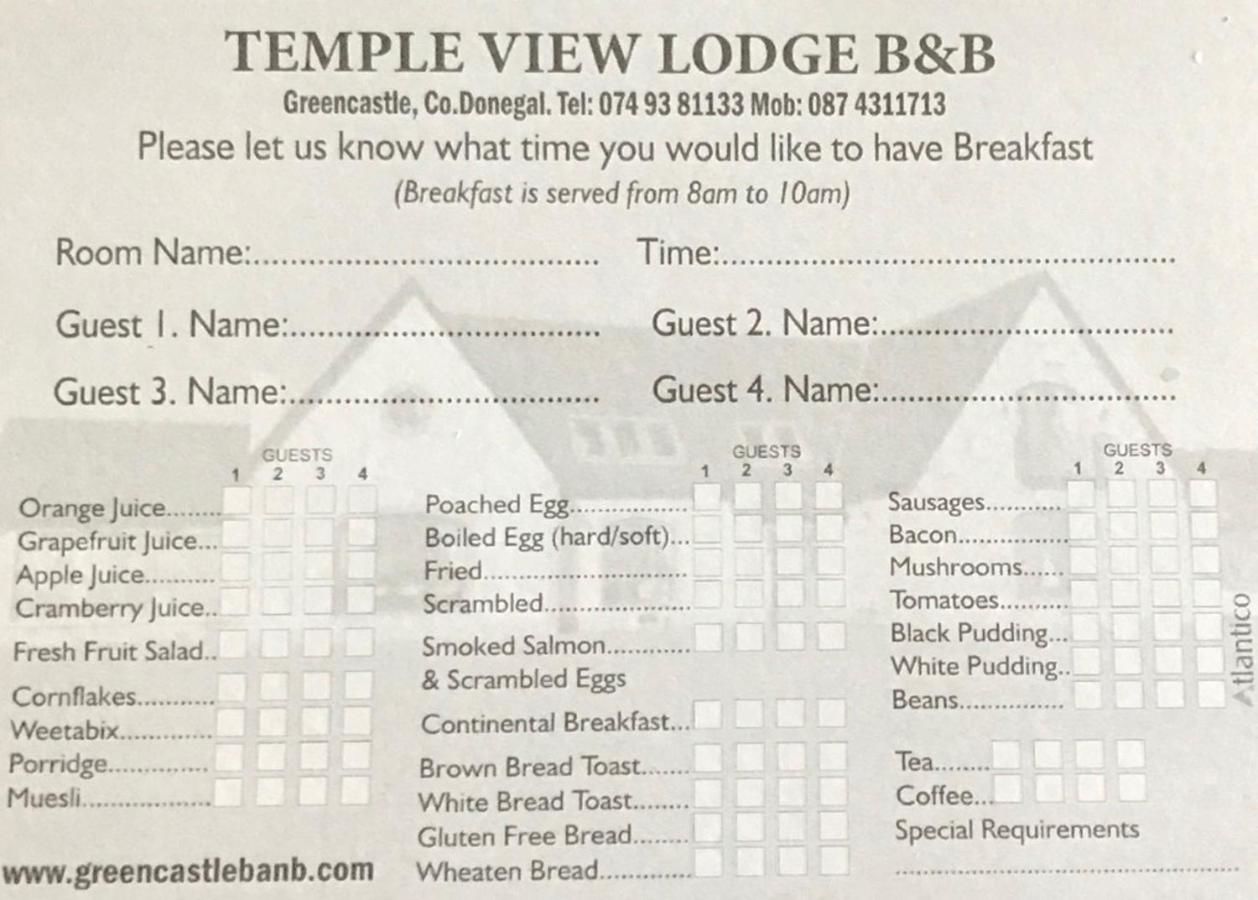 Гостевой дом Templeview Lodge Гринкасл-6