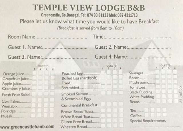 Гостевой дом Templeview Lodge Гринкасл-85